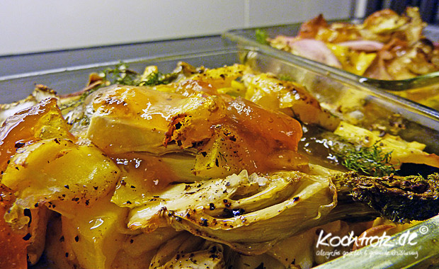 Fenchel-Gemüse mit Mango im Rohr gebacken mit und ohne Fleisch 🙂 ...