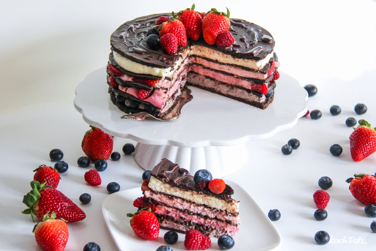 Naked Cake - eine wunderschöne Torte ohne Backen - glutenfrei ...