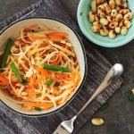 (Fake-)Hühnchen mit Erdnusssauce - asiatisch 3 gruener papaya salat 2kochtrotzt-rezepte
