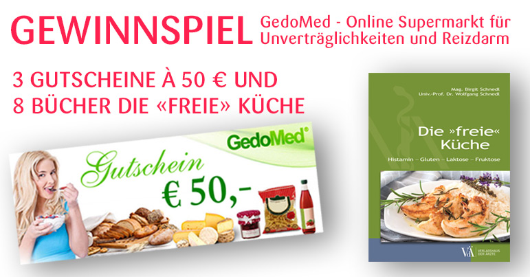 Tolles Gewinnspiel mit hochwertigen Einkaufsgutscheinen und Büchern 13 GedoMed-Gewinnspiel