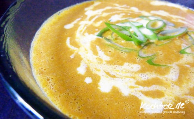 Karottensuppe für Herd oder Mikrowelle 1 KT f karottensuppe1 9kochtrotzt-rezepte