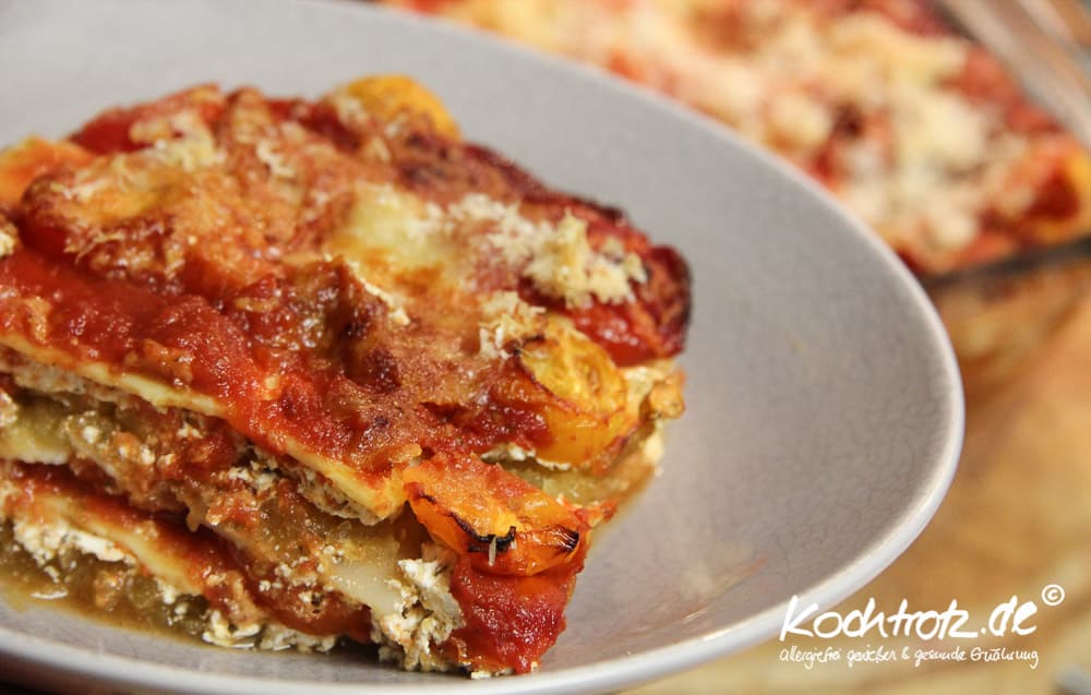 Kürbis-Lasagne vegetarisch, glutenfrei 4 Kuerbis Tomaten Lasagne 1 2 20kochtrotzt-rezepte