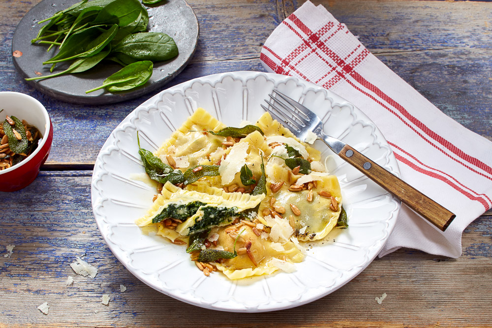 Der erste "REWE frei von" Kochworkshop - toll war es! 7 selbstgemachte Ravioli mit Spinat-Käse-Füllung | gllutenfrei | laktosefrei