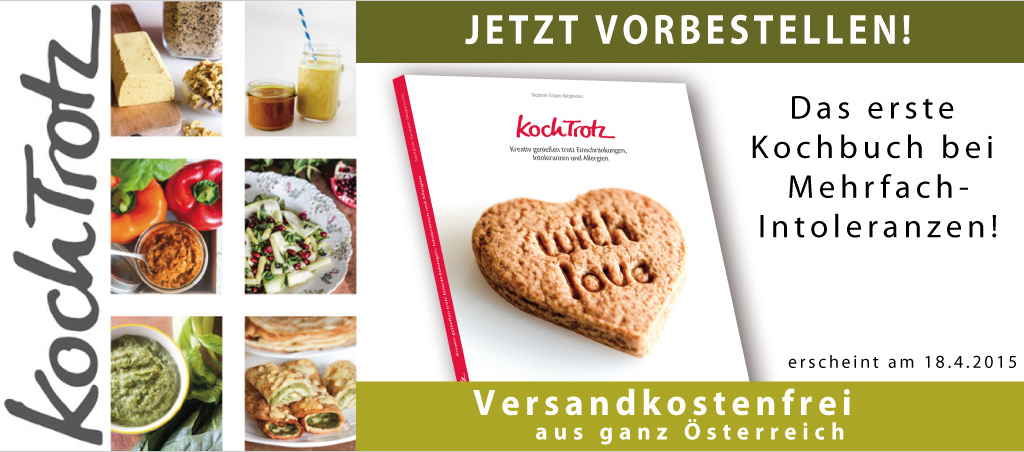 Das KochTrotz-Kochbuch versandkostenfrei für Österreich! Mit Verjus im Paket! Oder auch ohne! 16 Verjus-Shop-KochTrotz-Buch