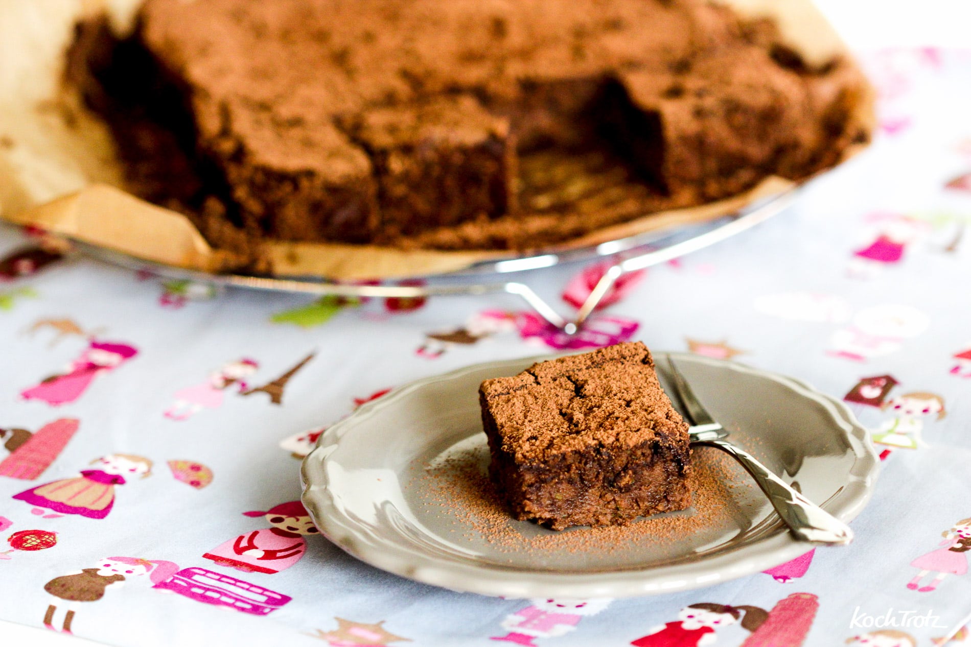 Zucchini-Brownies oder Zucchini-Muffins - sehr variables Rezept - auf Wunsch glutenfrei, fructosearm, zuckerfrei, ohne Soja und vegan 2 Zucchini Brownie vegan glutenfrei 1 3kochtrotzt-rezepte