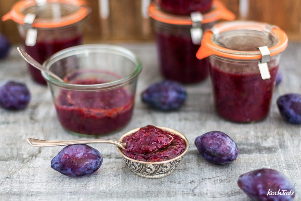 Zwetschgenmarmelade aus dem Backofen | Pflaumen-Ofenmarmelade mit wenig Zucker 3 Zwetschgenmarmelade Backofen wenig Zucker 17kochtrotzt-rezepte
