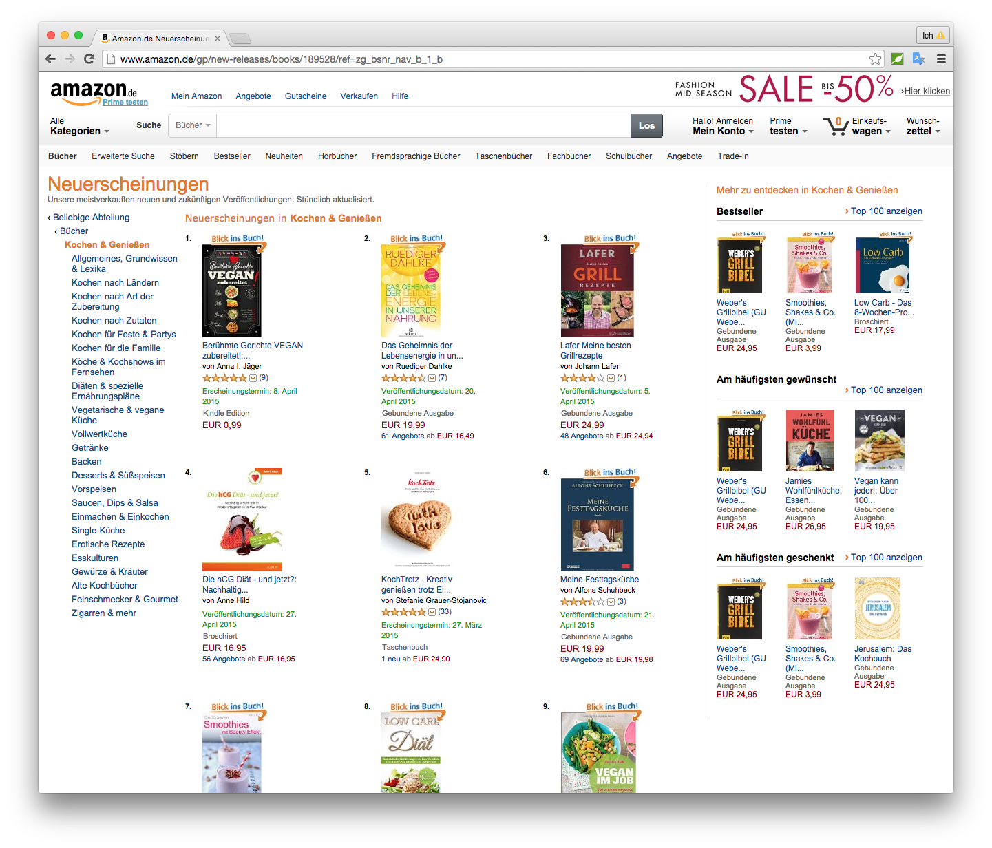 PotzBlitz! KochTrotz Kochbuch von 0 auf Platz Nummer 5 aller Kochbuch-Neuerscheinungen 1 amazon-platziung-alle-kochbuecher-110505