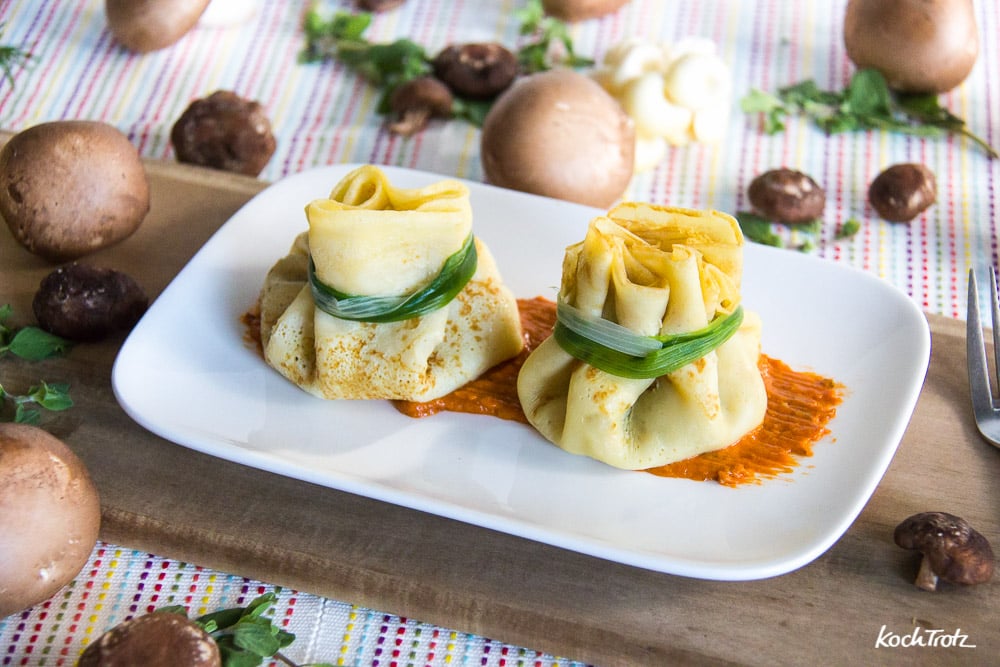 Crêpes Surprise | herzhaft gefüllte Crêpes als Vorspeise für ein Menü | glutenfrei | laktosefrei 5 crepes surprise glutenfrei mit bier 13 1kochtrotzt-rezepte