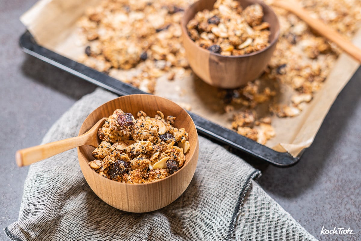Das einfachste Granola der Welt! Auf Vorrat backen. 4 granola das einfachste der welt glutenfrei vegan 8 18kochtrotzt-rezepte