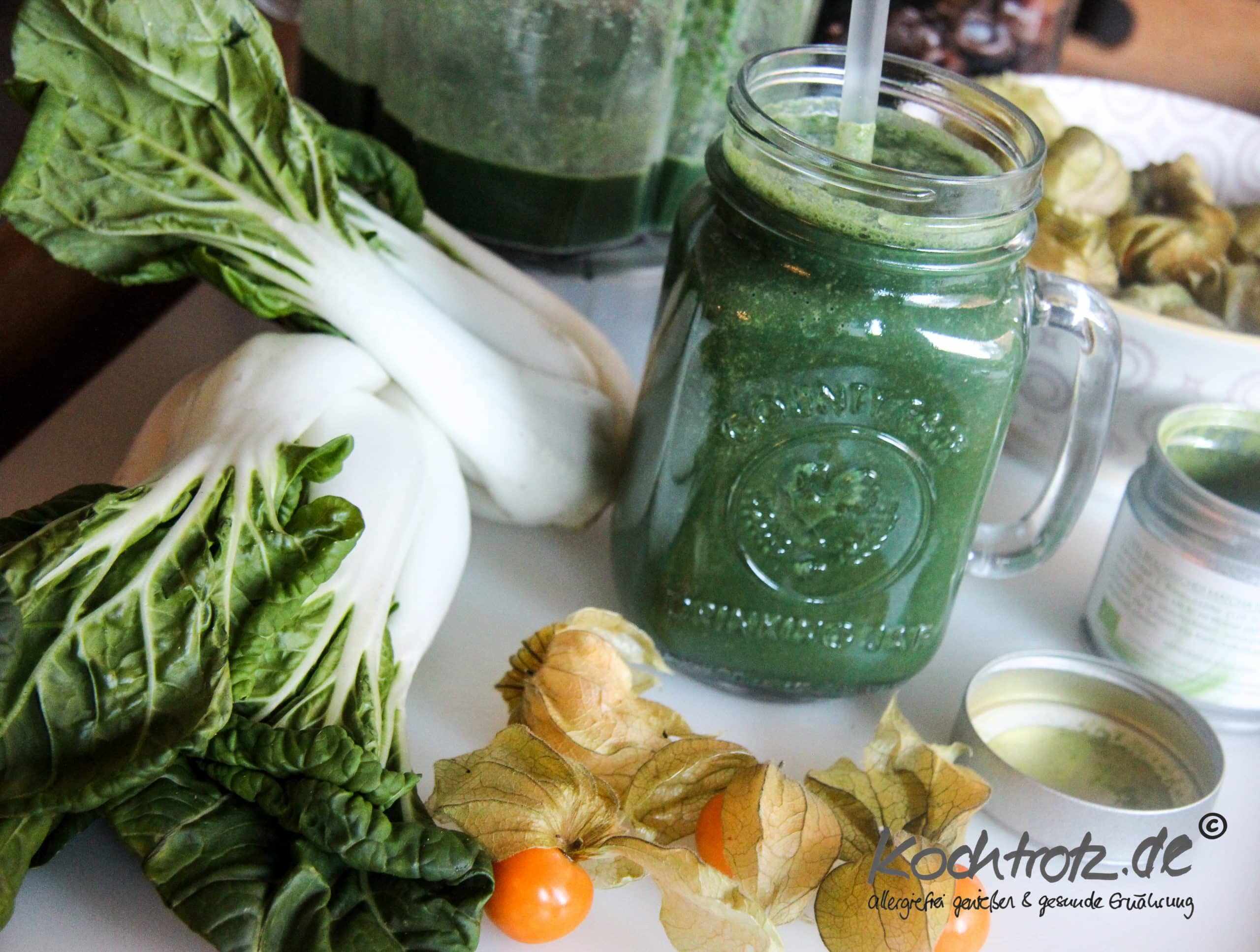 Grüner Smoothie mit Pak Choi und Physalis 2 gruener smoothie kongress 2014 mangolg pak choi smoothie 1 5 5 scaledkochtrotzt-rezepte