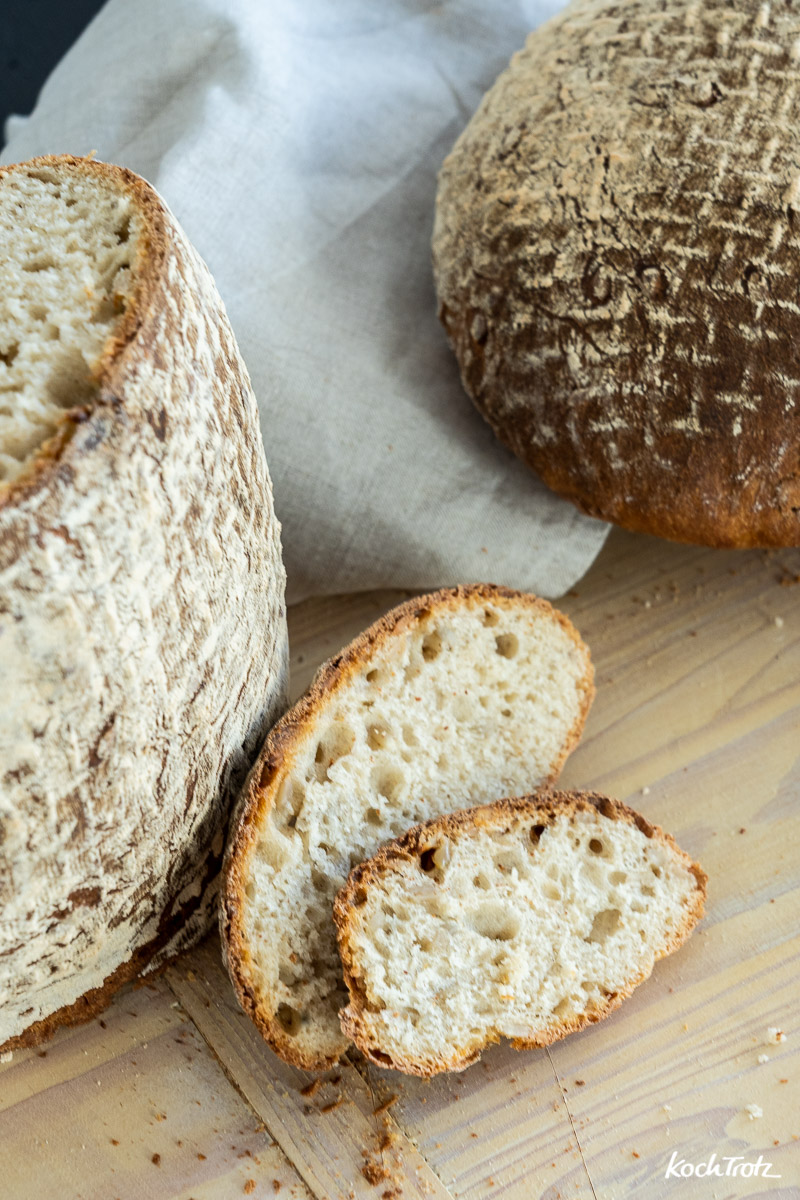 Anleitung und Checklisten: Lebensmittel bevorraten leicht gemacht | was und welche Mengen? 6 Grundrezept für ein Brot mit Milchkefir als alleiniges Triebmittel