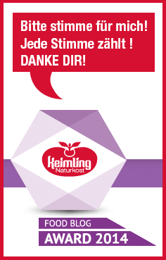 Bitte stimmt für mich ab - Endspurt bis 6. August 2014 - Ich mach mit beim Keimling Food Blog Award 7 Kochtrotz Keimling Food Blog Award