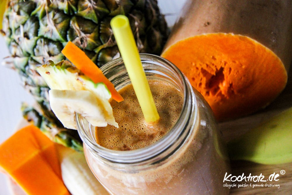 Kürbis-Ananas-Bananen-Makao-Smoothie 2 keimling food blog award 2014 kochtrotz kreationen kuerbis rucola orientalische Kuerbis ananas bananen makao smoothie 1 3 2kochtrotzt-rezepte