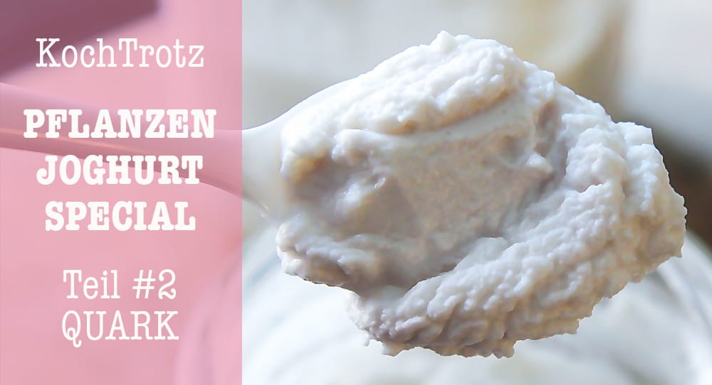 sojafreier - veganer Quark - einfaches Rezept 1 kochtrotz sojafrei quark special teil1 probbiotikum 4kochtrotzt-rezepte
