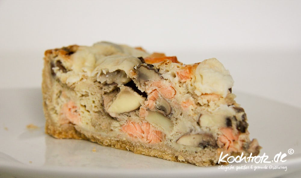 Champignon-Lachs-Ziegenkäse-Kuchen 1 kt f lachs champigon ziegenkaese kuchen2 4kochtrotzt-rezepte