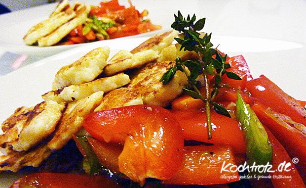 deftig und vegetarisch – Paprika, Frühlingszwiebel, Haloumni 1 kt f paprika gemuese haloumni1 4kochtrotzt-rezepte