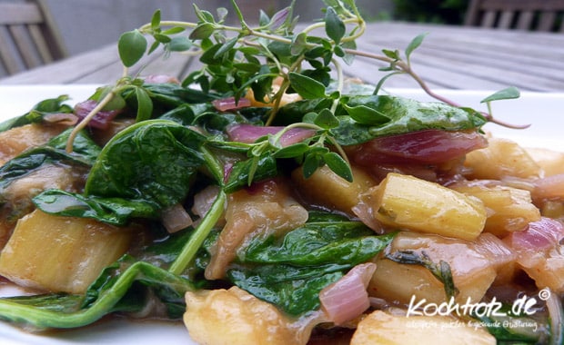Rhabarber als Gemüse >> Kochtrotz Leibspeise 1 kt f rhabarber spinat 4kochtrotzt-rezepte