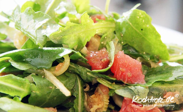 Rucola-Salat mit Grapefruit und Fenchel 1 kt f rucola grapefruit salat1 4kochtrotzt-rezepte