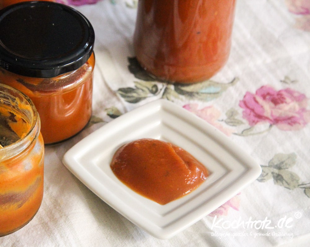 Kürbis-Ketchup - die super Alternative für Allergiker | vegan | viele Zutaten-Alternativen 1 kuerbis ketchup 1 7kochtrotzt-rezepte