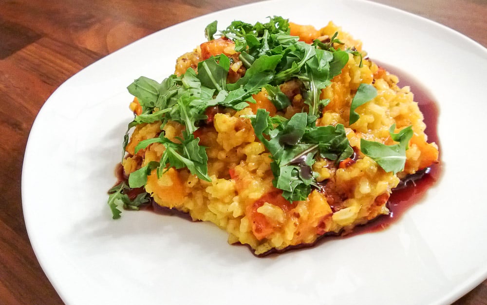 Kürbis-Rucola-Risotto - gemacht im Thermomix 1 kuerbis risotto thermomix 1 3 7kochtrotzt-rezepte