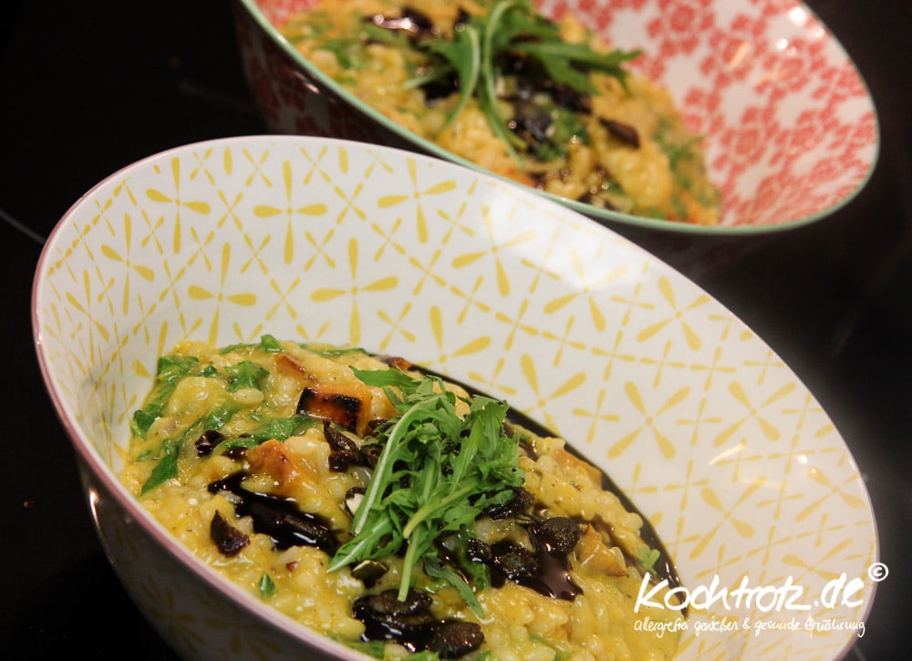 Kürbis-Rucola-Risotto vegan oder vegetarisch 1 kuerbis risotto vegan 1 12kochtrotzt-rezepte