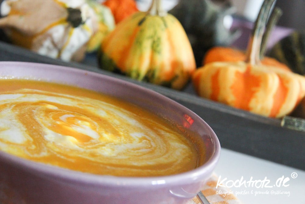 fruchtige Kürbissuppe mit Kokosmilch fructosearm 1 kuerbissuppe cremig milchfrei 1 4kochtrotzt-rezepte