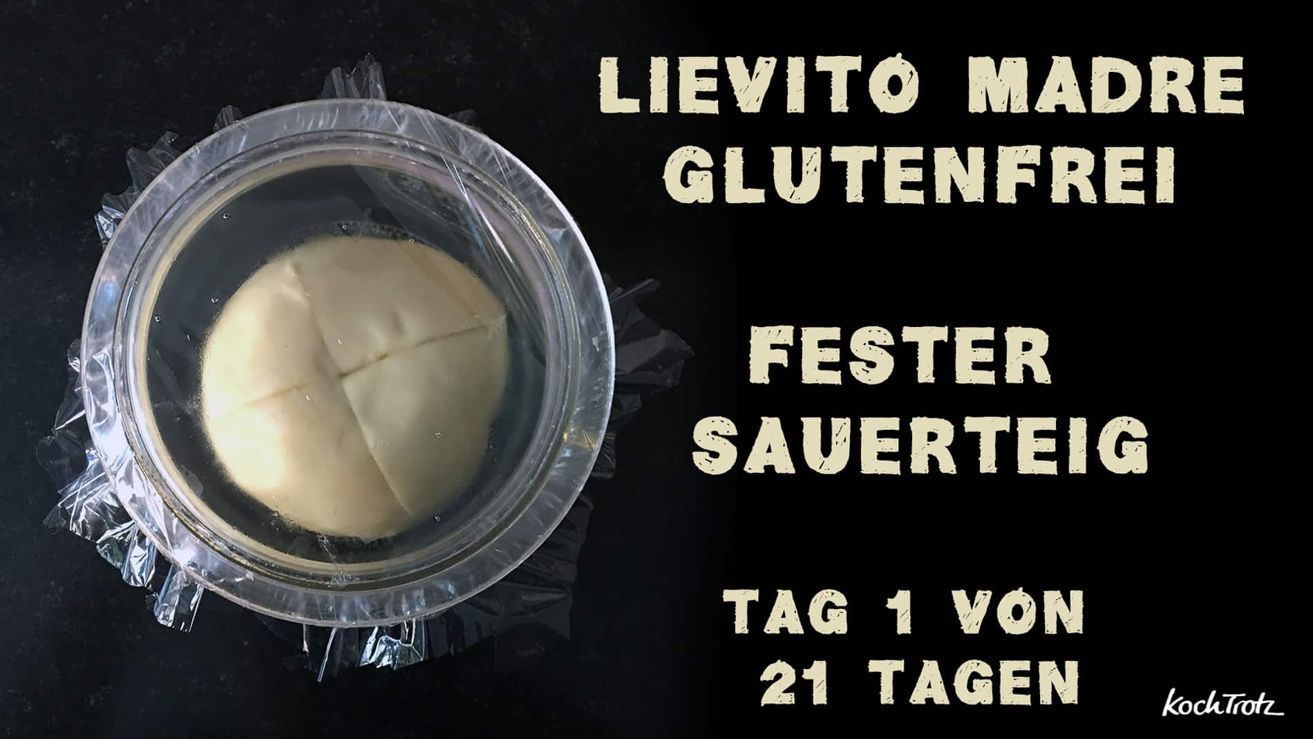 Tag 1 von 21 - Lievito Madre glutenfrei - Gemeinschaftsprojekt zum mitmachen - Schritt für Schritt Anleitung mit Film 4 lievito madre glutenfrei tag1 kochtrotz 1 1kochtrotzt-rezepte