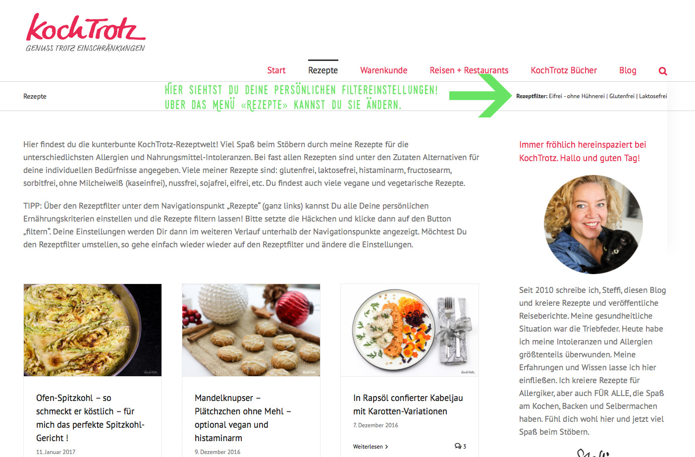 Der neue KochTrotz Blog ist da! 9 Kochtrotz Rezeptfilter