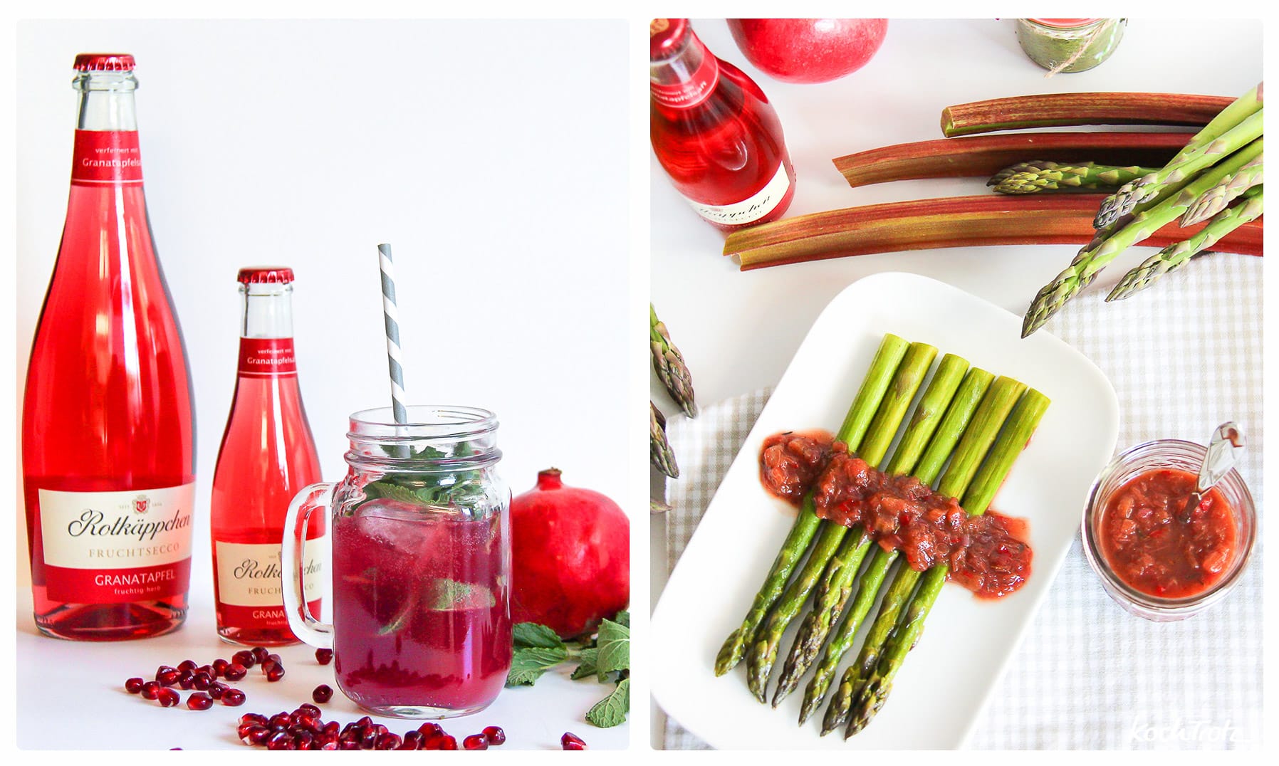 Passend zur Grillsaison: Sommerdrink Granatapfel-Cooler und Rhabarber-Granatapfel-Chutney mit Rotkäppchen Fruchtsecco {Werbung} 10 rotkaeppchen frusecco granatapfel rhabarber chutney granatapfel cooler 1 1kochtrotzt-rezepte