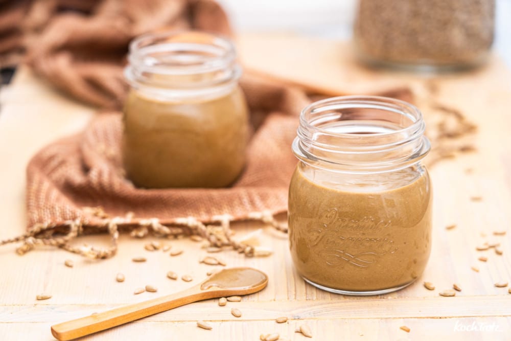 Schmeckt wie Erdnussbutter - enthält aber keine Erdnüsse 4 sonnenblumenkernmuss nopeanut peanut butter 8 scaled 15kochtrotzt-rezepte