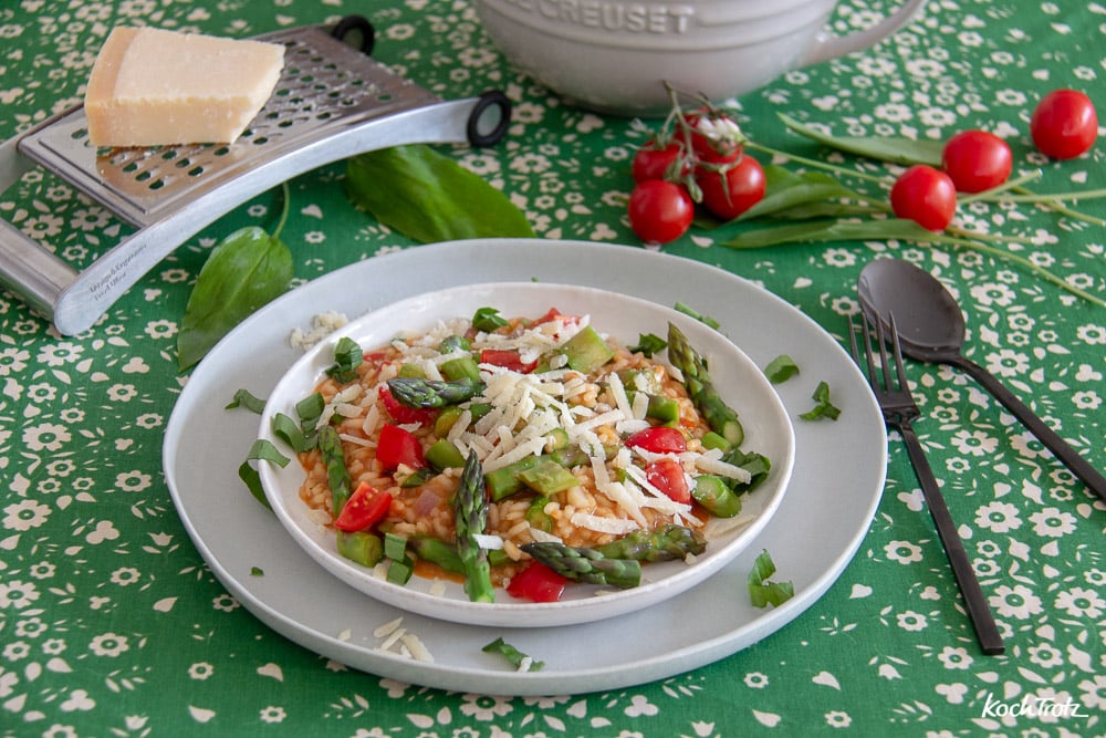 Spargelrisotto 4 zu 1 | leichte Frühlingsküche 4 spargelrisotto 4zu1 1 17kochtrotzt-rezepte