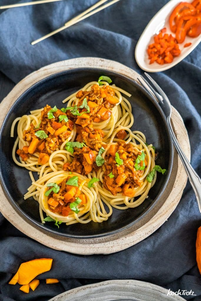 Vegane Kürbis-Pancakes - einfaches 4 Zutaten-Rezept (glutenfrei) 3 Kürbis-Bolognese Rezept histaminarm