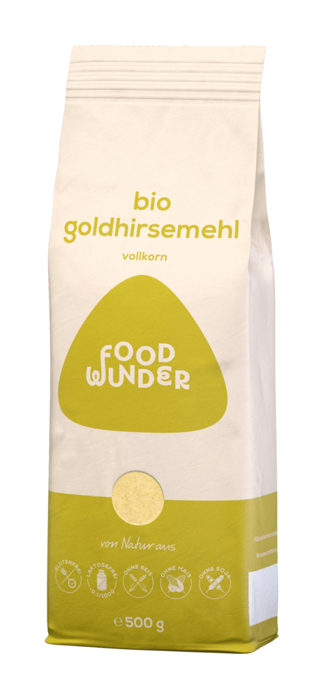 foodwunder Bio Goldhirse-Vollkornmehl