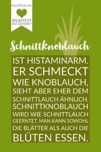 Home 21 Schnittknoblauch ist histaminarm