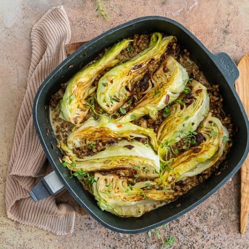 Spitzkohl-Pfanne mal anders einfaches Rezept vegan oder normal Spitzkohl-Pfanne mal anders einfaches Rezept vegan oder normal
