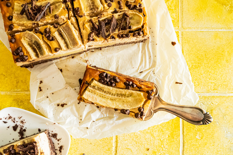 Banana Chocolate Cheesecake - schokoladiger Käsekuchen mit Bananen