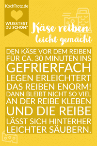 Home 21 Käse reiben leicht gemacht