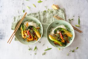 Schnelle Asia-Reispfanne vegan histaminarm
