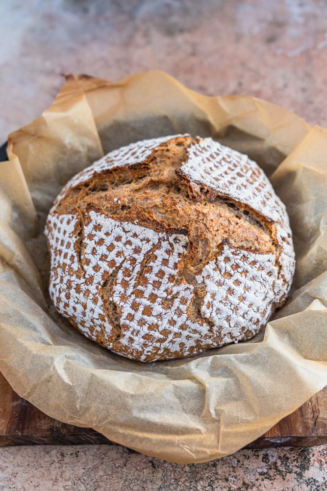 Einfaches Sauerteigbrot ohne Kneten | Anleitung für Sauerteig 2 sauerteigbrot dinkel haferflocken ohne kneten rezept 3kochtrotzt-rezepte