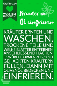 Home 21 Kräuter einfrieren
