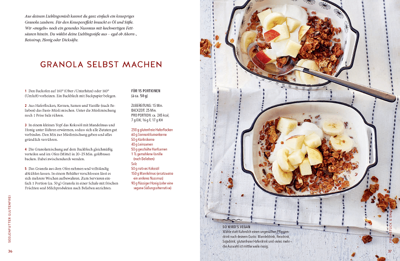 "Seelenfutter glutenfrei" - das neue KochTrotz-Kochbuch ist da! 7 Seelenfutter glutenfrei Granola selbst machen 1kochtrotzt-rezepte