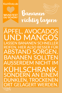 Home 21 Bananen richtig lagern