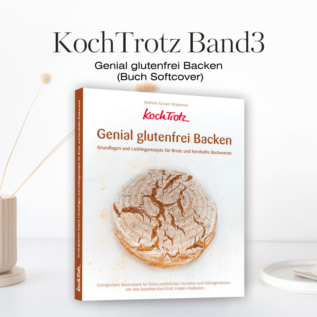 Erfahrungsbericht - Histaminintoleranz, weitere Intoleranzen, viele Allergien - heute bin ich gesund 3 KochTrotz Genial glutenfrei Backen Cover