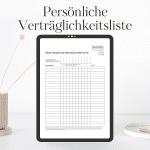 Persönliche Verträglichkeitsliste