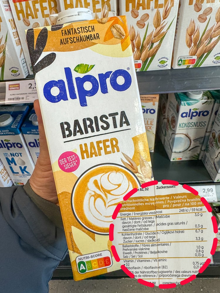 Wird Hafermilch in Kaffee und Tee nicht vertragen? Gründe und Symptome 14 Haferdrink alpro Barista