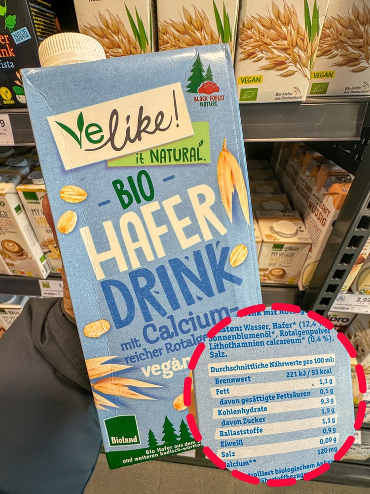 Wird Hafermilch in Kaffee und Tee nicht vertragen? Gründe und Symptome 11 Haferdrink Velike natural