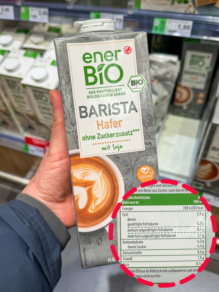 Wird Hafermilch in Kaffee und Tee nicht vertragen? Gründe und Symptome 15 Haferdrink Barista enerBio Rossmann