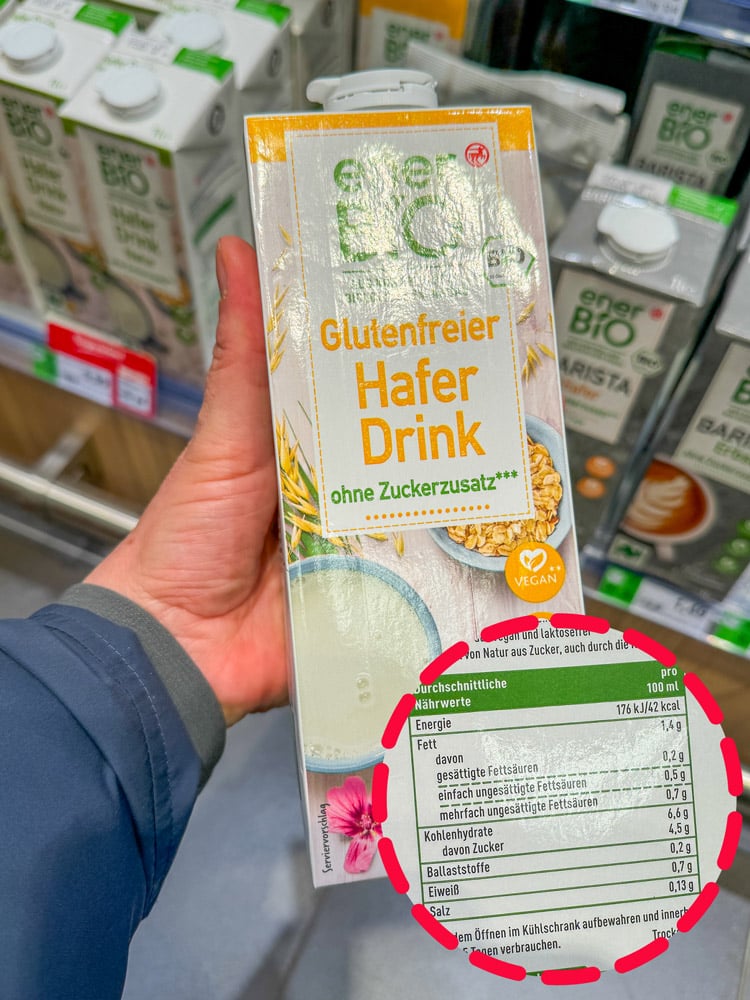 Wird Hafermilch in Kaffee und Tee nicht vertragen? Gründe und Symptome 4 Rossmann ener Bio Haferdrink glutenfrei natur ohne Zuckerzusatz