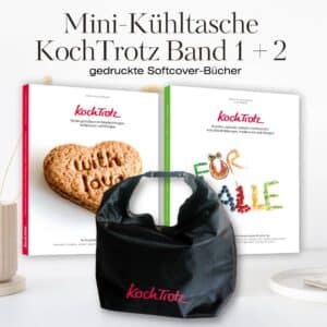 KochTrotz Kochbücher Band 1 + 2 + Mini-Kühltasche zum Sparpreis