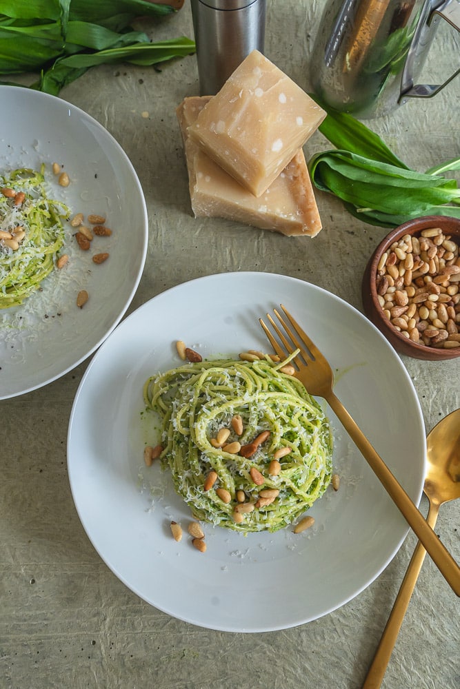 5 Minuten Bärlauch-Pasta | ohne Sauce kochen 1 5 Minuten Bärlauch-Pasta, Sauce ohne Kochen